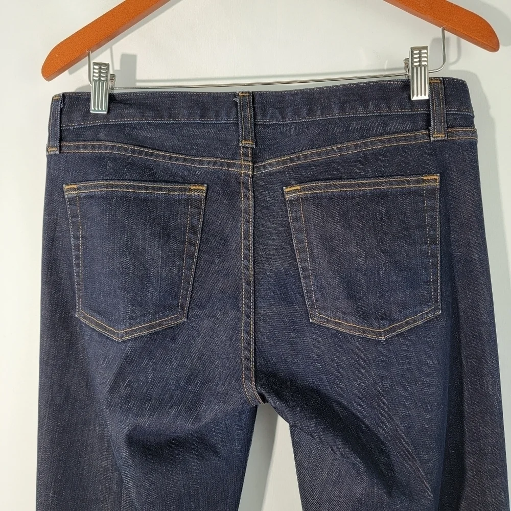 J. CREW Women's High-Rise Bootcut Jeans Size 28S Dark Wash Casual Cotton Blend